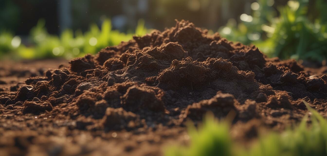 Garden enriched with bokashi compost