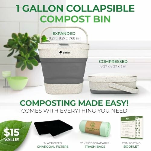 AIRNEX Collapsible Compost Bin