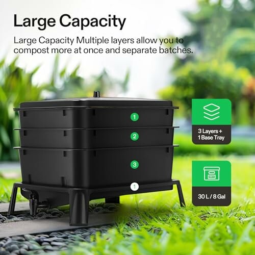 VIVOSUN 3-Layer Worm Compost Bin