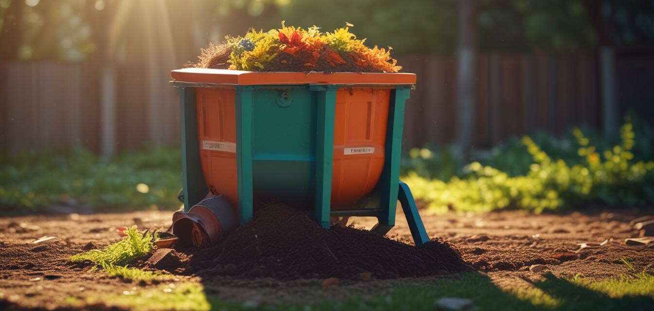 Compost tumbler example