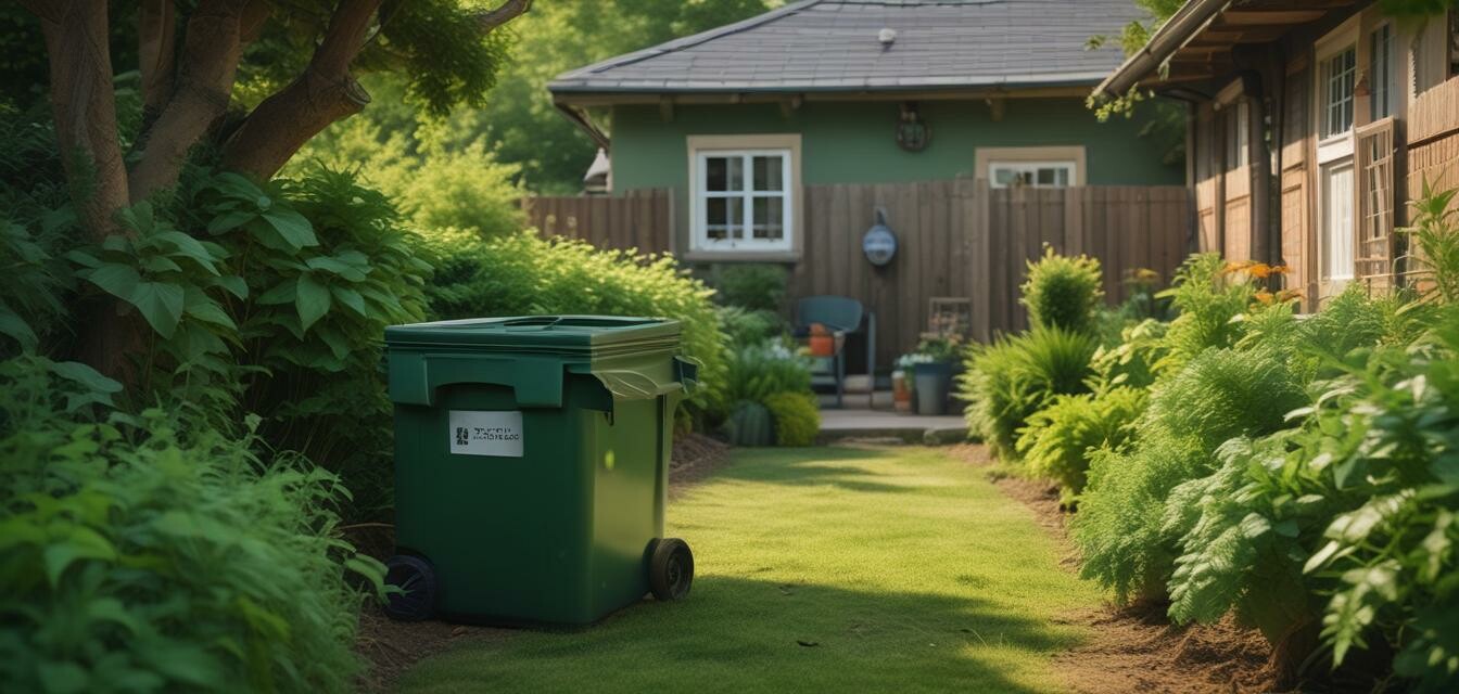 Garden with compost