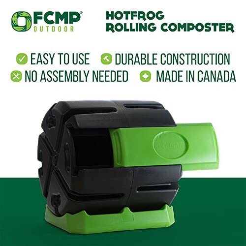 Hotfrog rolling composter by FCMP Outdoor, easy to use and durable.